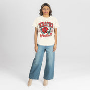 TEXAS TECH RED RAIDERS RAISED ON VICTORY CLASSIC FIT COTTON BLEND CREWNECK TEE