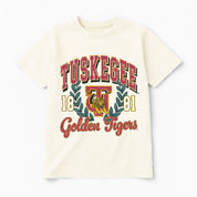 TUSKEGEE GOLDEN TIGERS RAISED ON VICTORY CLASSIC FIT COTTON BLEND CREWNECK TEE