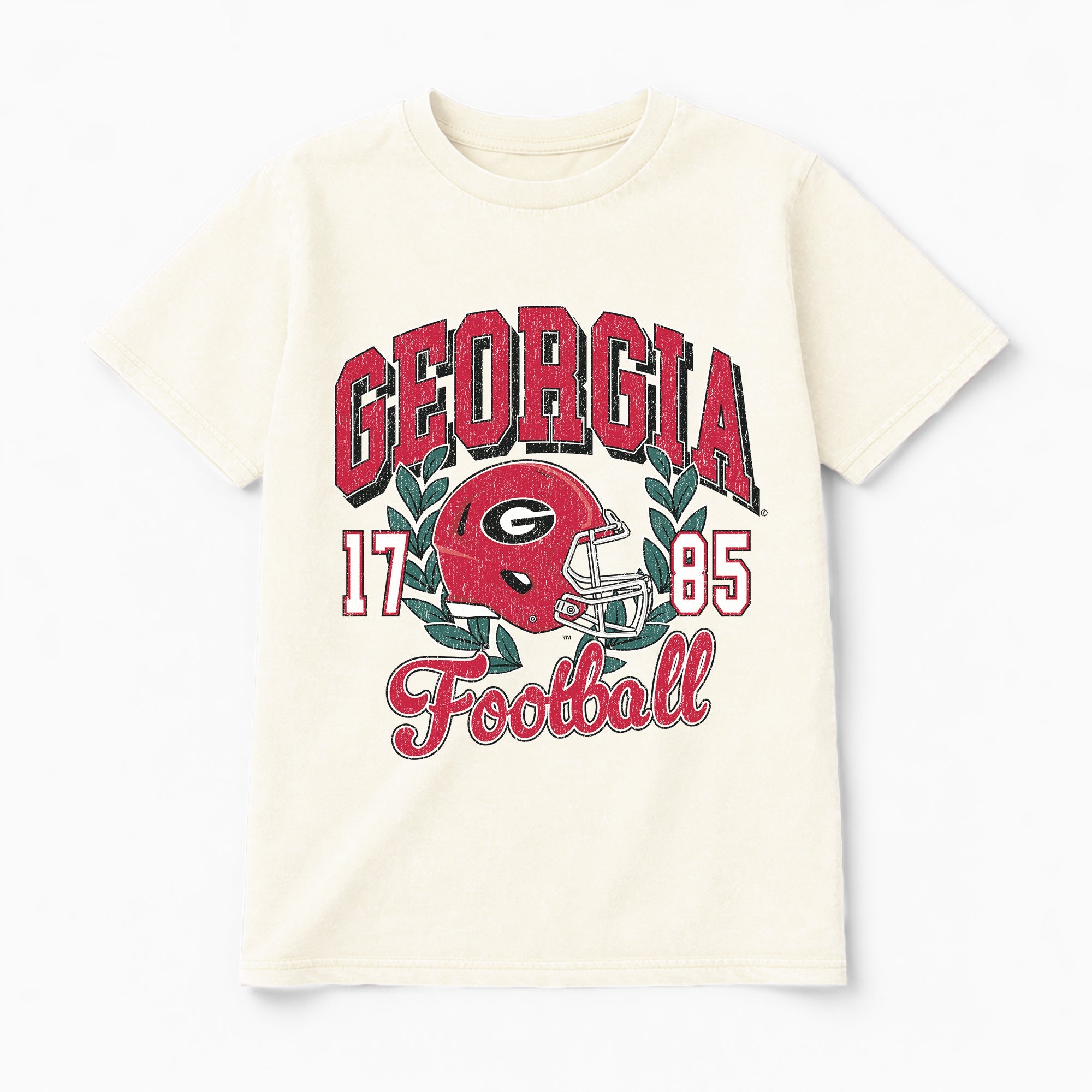 GEORGIA BULLDOGS RAISED ON VICTORY CLASSIC FIT COTTON BLEND CREWNECK TEE
