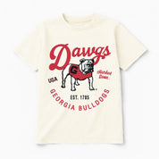 GEORGIA BULLDOGS YOU KNOW OUR NAME CLASSIC FIT COTTON BLEND CREWNECK TEE