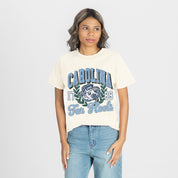 NORTH CAROLINA TAR HEELS RAISED ON VICTORY CLASSIC FIT COTTON BLEND CREWNECK TEE