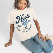 NORTH CAROLINA TAR HEELS YOU KNOW OUR NAME CLASSIC FIT COTTON BLEND CREWNECK TEE