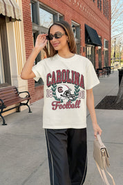 SOUTH CAROLINA GAMECOCKS RAISED ON VICTORY CLASSIC FIT COTTON BLEND CREWNECK TEE