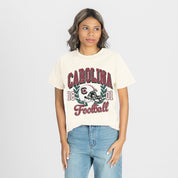 SOUTH CAROLINA GAMECOCKS RAISED ON VICTORY CLASSIC FIT COTTON BLEND CREWNECK TEE