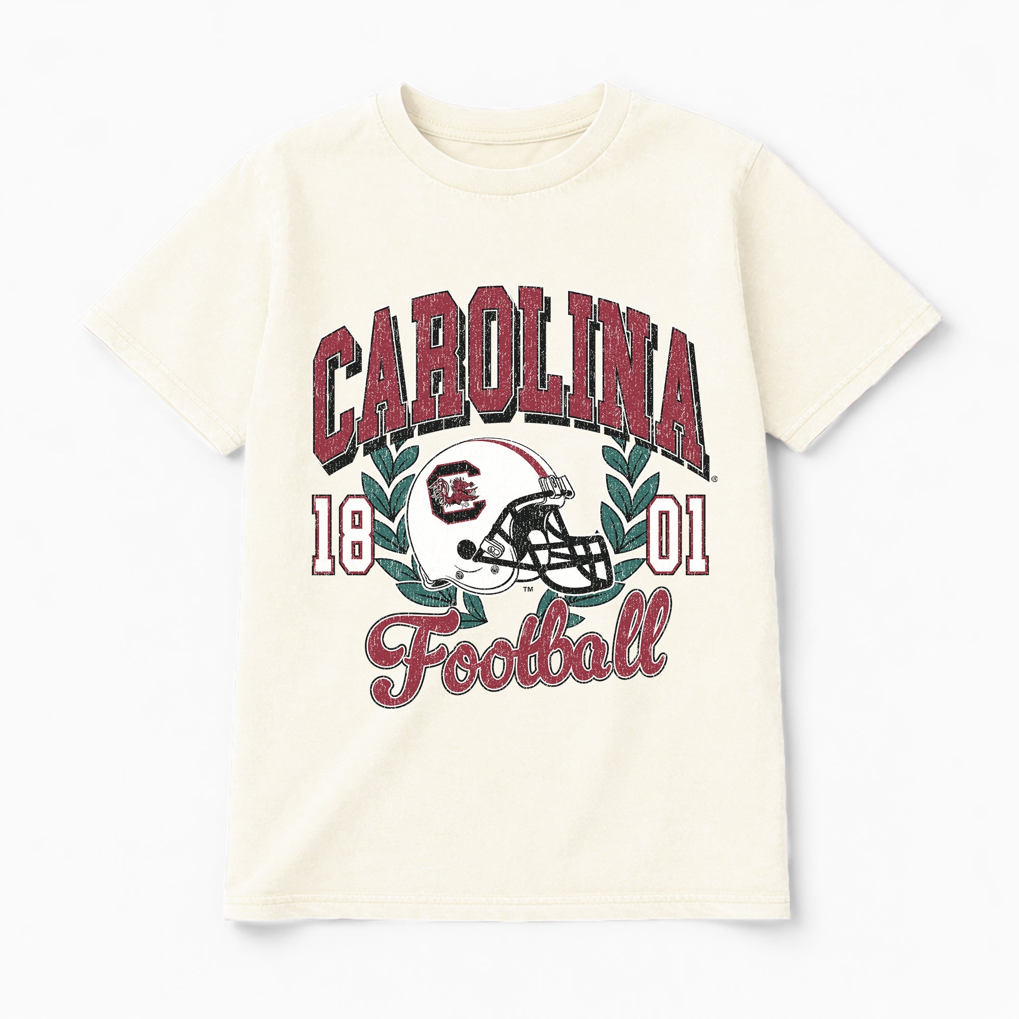 SOUTH CAROLINA GAMECOCKS RAISED ON VICTORY CLASSIC FIT COTTON BLEND CREWNECK TEE