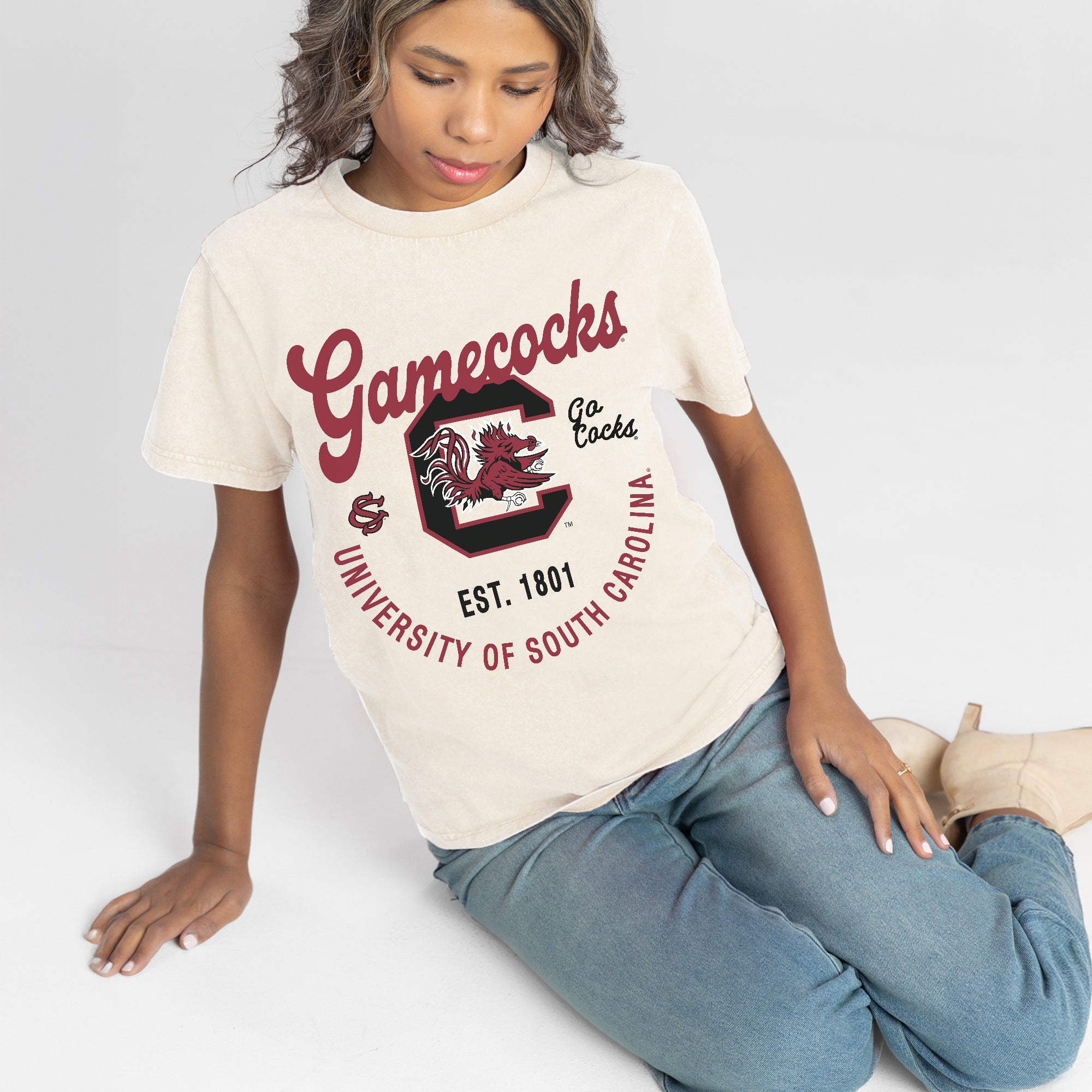 SOUTH CAROLINA GAMECOCKS YOU KNOW OUR NAME CLASSIC FIT COTTON BLEND CREWNECK TEE