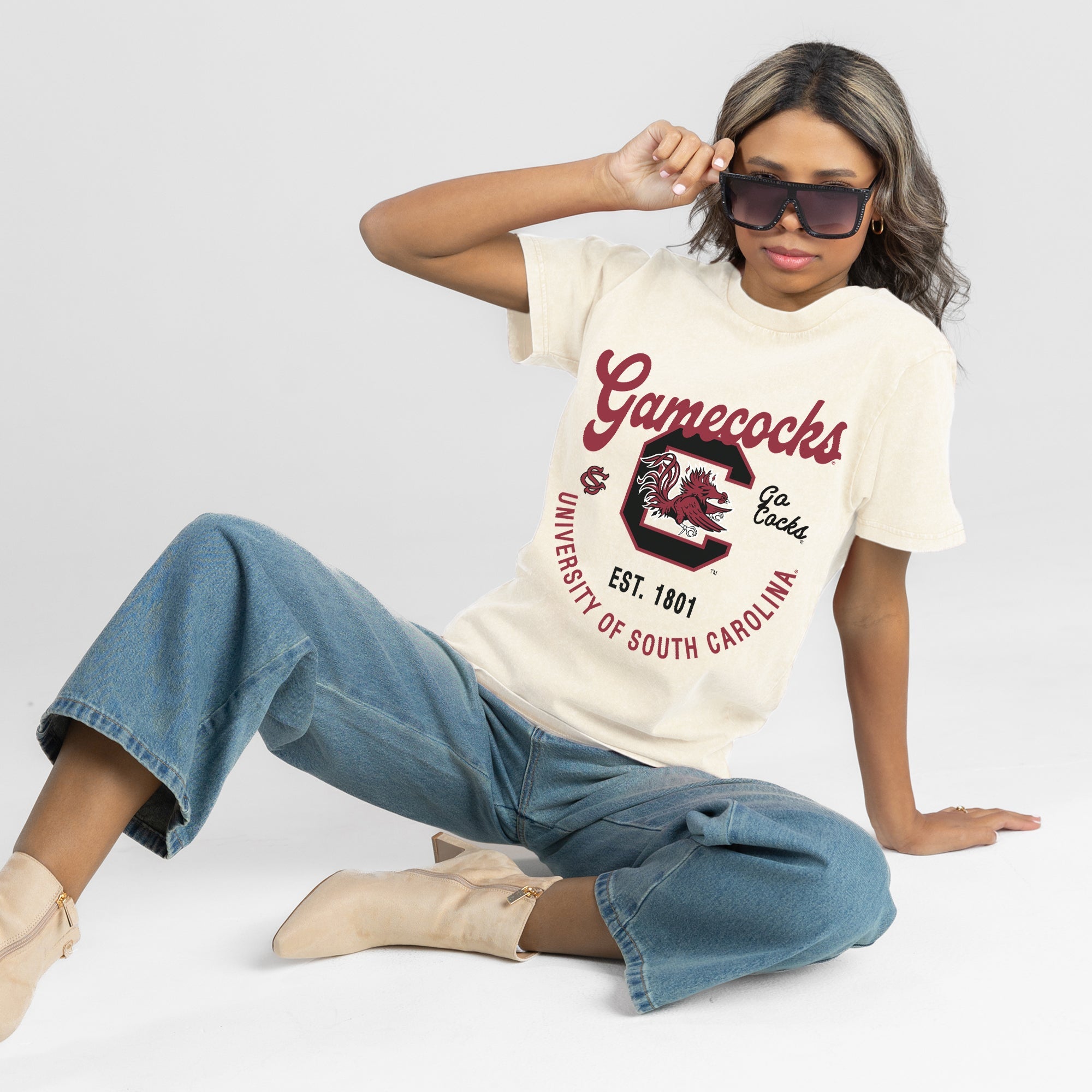 SOUTH CAROLINA GAMECOCKS YOU KNOW OUR NAME CLASSIC FIT COTTON BLEND CREWNECK TEE