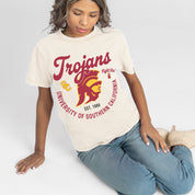USC TROJANS YOU KNOW OUR NAME CLASSIC FIT COTTON BLEND CREWNECK TEE