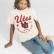 UTAH UTES YOU KNOW OUR NAME CLASSIC FIT COTTON BLEND CREWNECK TEE