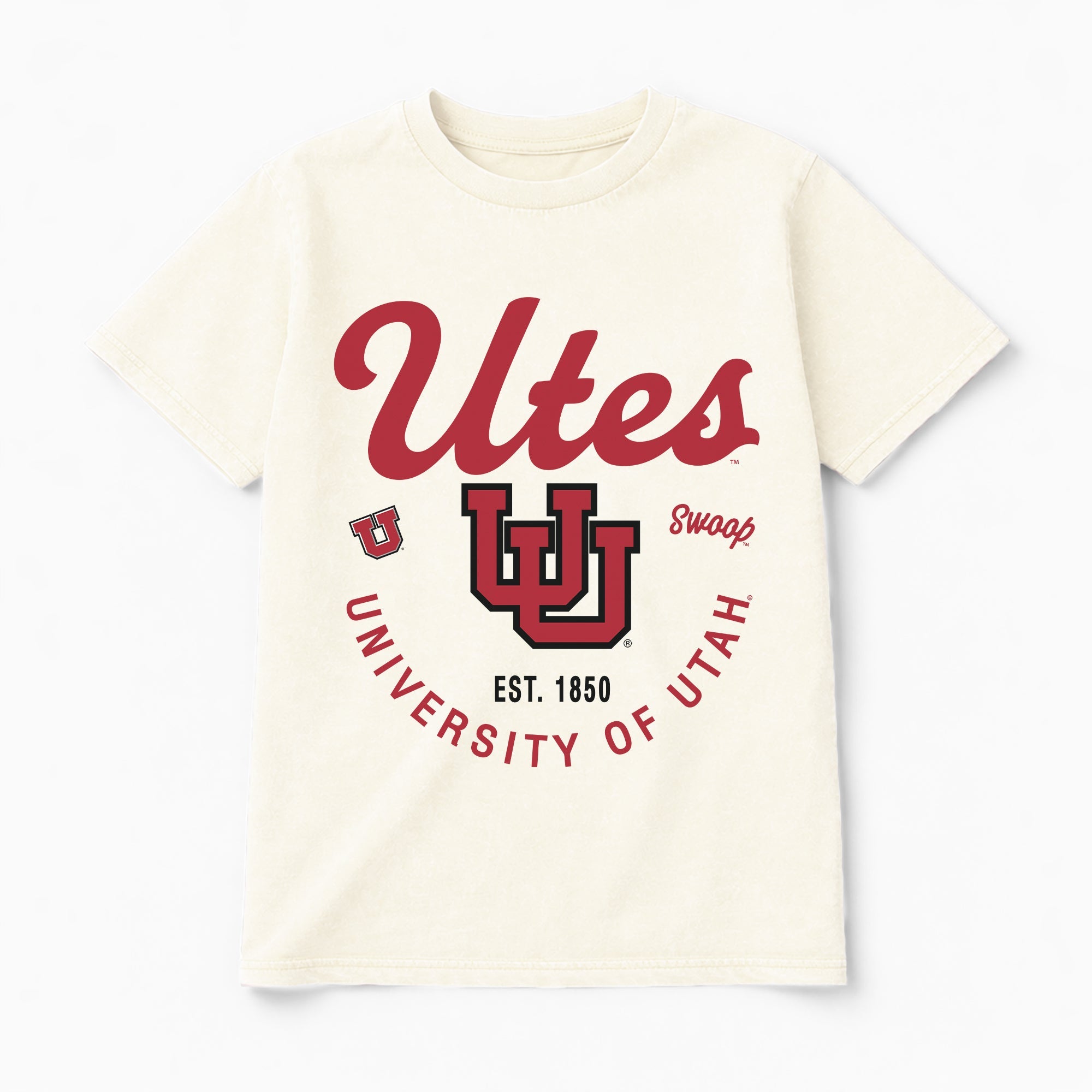 UTAH UTES YOU KNOW OUR NAME CLASSIC FIT COTTON BLEND CREWNECK TEE