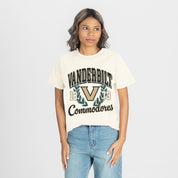 VANDERBILT COMMODORES RAISED ON VICTORY CLASSIC FIT COTTON BLEND CREWNECK TEE