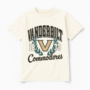VANDERBILT COMMODORES RAISED ON VICTORY CLASSIC FIT COTTON BLEND CREWNECK TEE