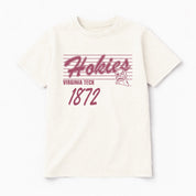 VIRGINIA TECH HOKIES OLD SCHOOL CLASSIC FIT COTTON BLEND CREWNECK TEE