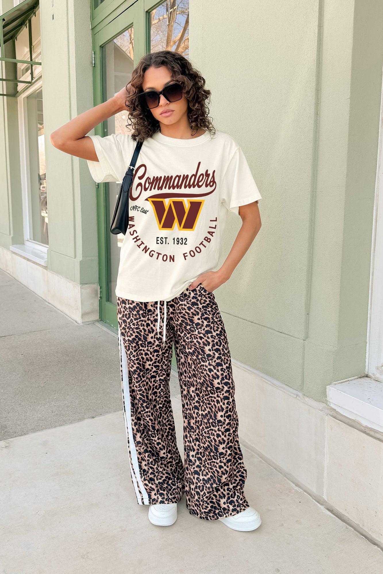 WASHINGTON COMMANDERS YOU KNOW OUR NAME CLASSIC FIT COTTON BLEND CREWNECK TEE
