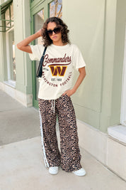 WASHINGTON COMMANDERS YOU KNOW OUR NAME CLASSIC FIT COTTON BLEND CREWNECK TEE