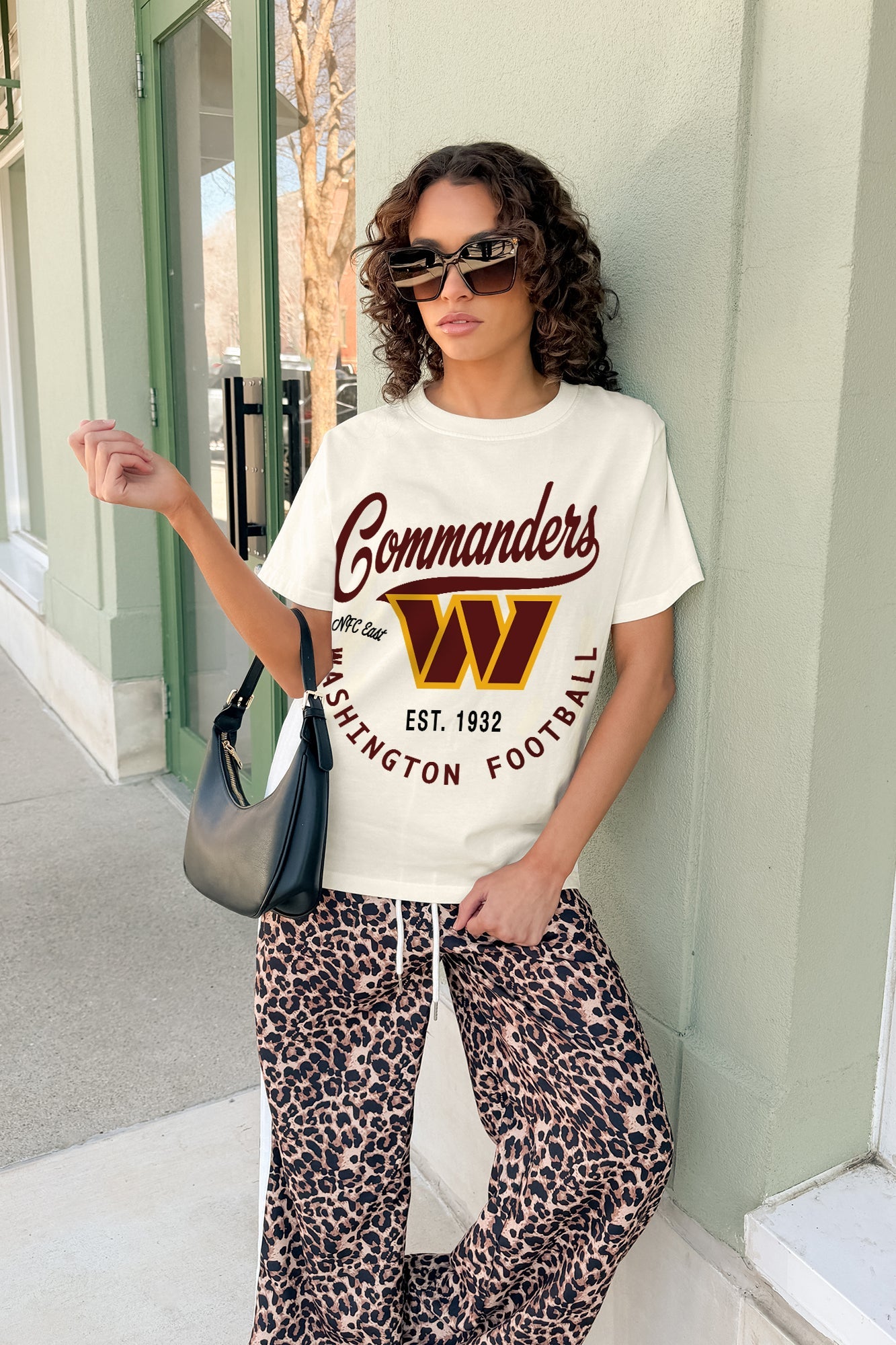 WASHINGTON COMMANDERS YOU KNOW OUR NAME CLASSIC FIT COTTON BLEND CREWNECK TEE