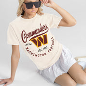 WASHINGTON COMMANDERS YOU KNOW OUR NAME CLASSIC FIT COTTON BLEND CREWNECK TEE