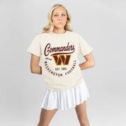 WASHINGTON COMMANDERS YOU KNOW OUR NAME CLASSIC FIT COTTON BLEND CREWNECK TEE