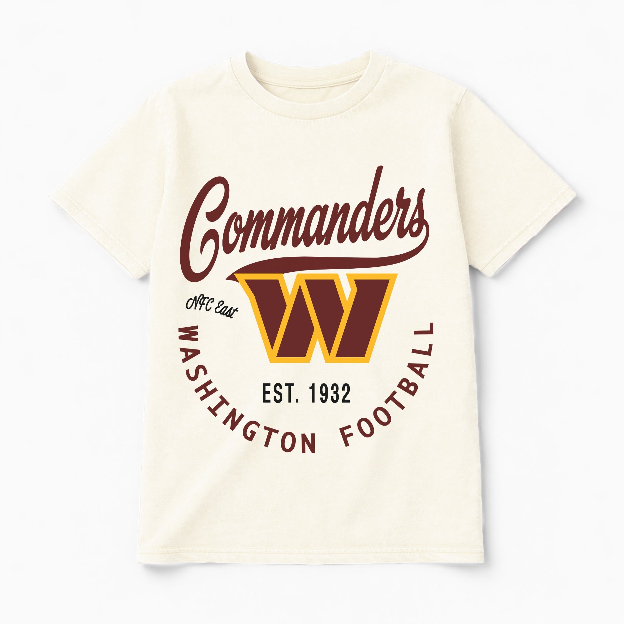 WASHINGTON COMMANDERS YOU KNOW OUR NAME CLASSIC FIT COTTON BLEND CREWNECK TEE