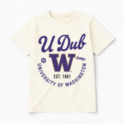 WASHINGTON HUSKIES YOU KNOW OUR NAME CLASSIC FIT COTTON BLEND CREWNECK TEE