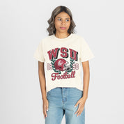 WASHINGTON STATE COUGARS RAISED ON VICTORY CLASSIC FIT COTTON BLEND CREWNECK TEE