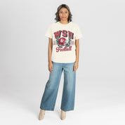 WASHINGTON STATE COUGARS RAISED ON VICTORY CLASSIC FIT COTTON BLEND CREWNECK TEE