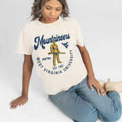 WEST VIRGINIA MOUNTAINEERS YOU KNOW OUR NAME CLASSIC FIT COTTON BLEND CREWNECK TEE