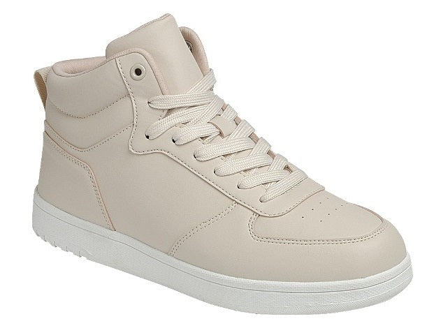 STEP UP MIDTOP SNEAKERS IN NUDE-