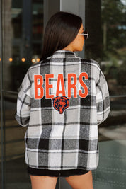 CHICAGO BEARS FIELDSIDE FUN JENKINS PLAID OVERSHIRT