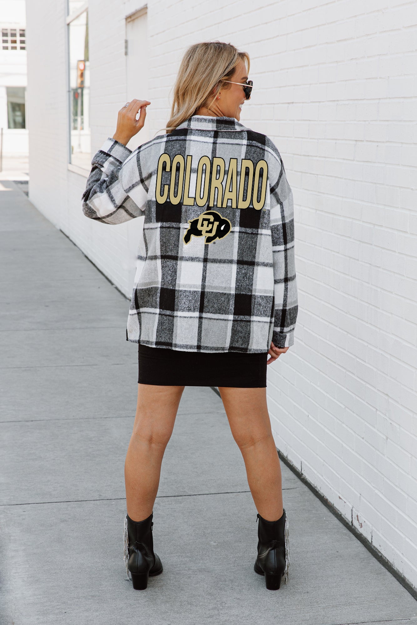 COLORADO BUFFALOES MAD FOR PLAID JENKINS PLAID OVERSHIRT