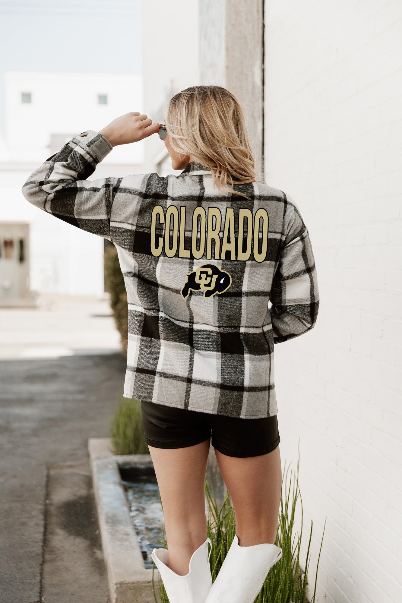 COLORADO BUFFALOES MAD FOR PLAID JENKINS PLAID OVERSHIRT