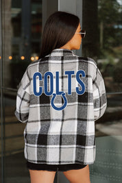 INDIANAPOLIS COLTS FIELDSIDE FUN JENKINS PLAID OVERSHIRT