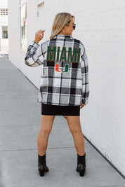 MIAMI HURRICANES MAD FOR PLAID JENKINS PLAID OVERSHIRT