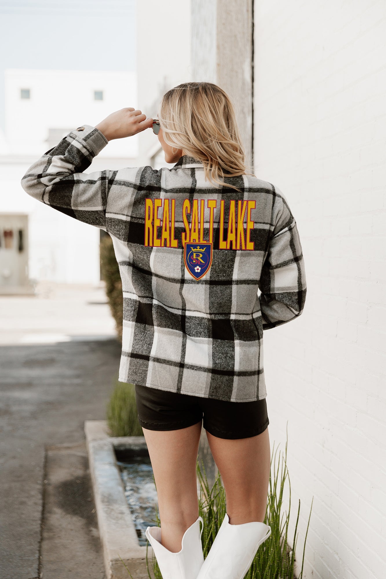 REAL SALT LAKE FIELDSIDE FUN JENKINS PLAID OVERSHIRT