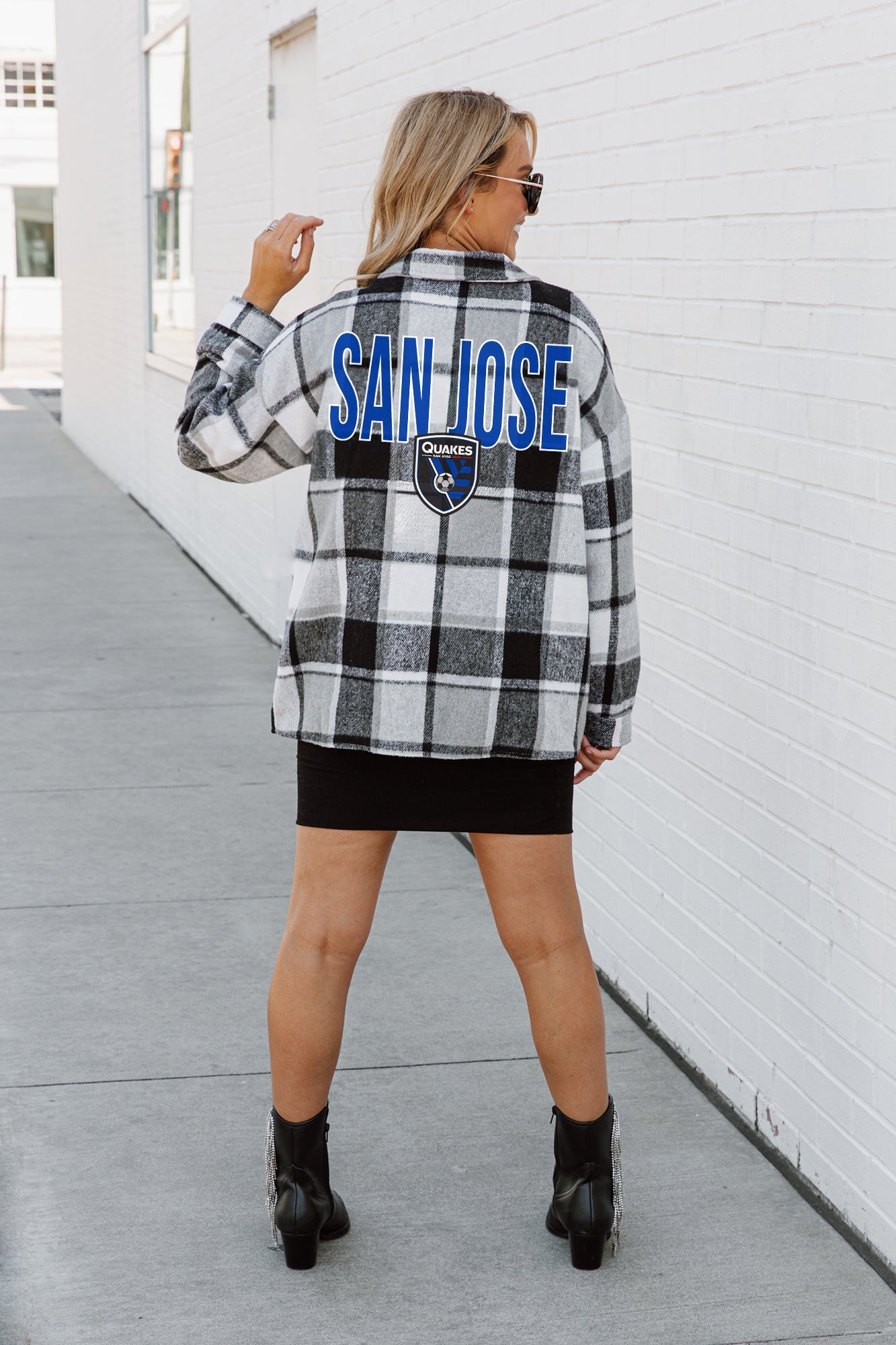 SAN JOSE EARTHQUAKES FIELDSIDE FUN JENKINS PLAID OVERSHIRT