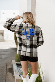 SAN JOSE EARTHQUAKES FIELDSIDE FUN JENKINS PLAID OVERSHIRT