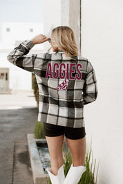 TEXAS A&M AGGIES MAD FOR PLAID JENKINS PLAID OVERSHIRT