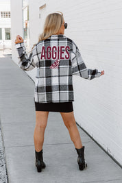 TEXAS A&M AGGIES MAD FOR PLAID JENKINS PLAID OVERSHIRT