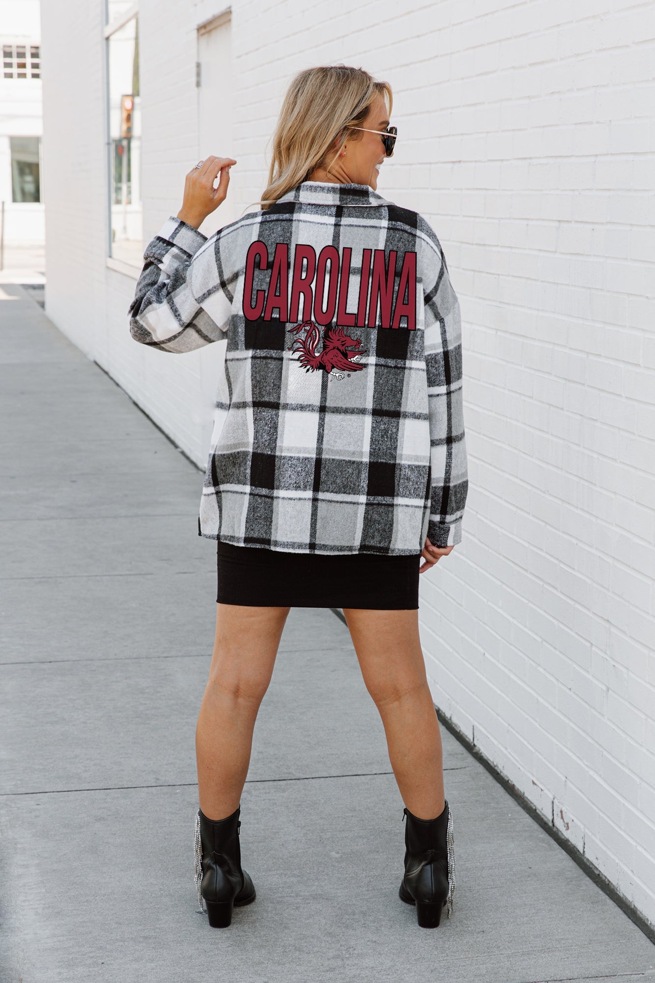 SOUTH CAROLINA GAMECOCKS MAD FOR PLAID JENKINS PLAID OVERSHIRT