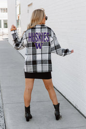 WASHINGTON HUSKIES MAD FOR PLAID JENKINS PLAID OVERSHIRT