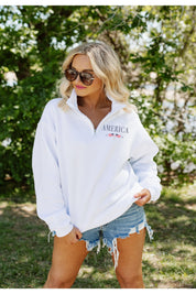 AMERICAN CLASSIC ELITE STANDARD FIT QUARTER ZIP PULLOVER