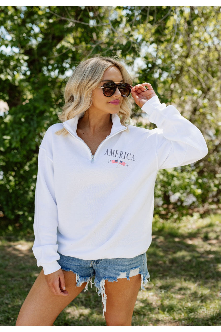 AMERICAN CLASSIC ELITE STANDARD FIT QUARTER ZIP PULLOVER