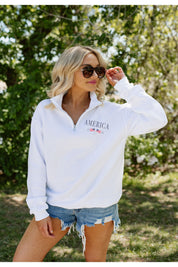 AMERICAN CLASSIC ELITE STANDARD FIT QUARTER ZIP PULLOVER