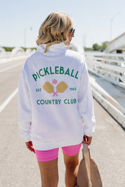 PICKLEBALL LIFE ELITE STANDARD FIT QUARTER ZIP PULLOVER