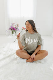 ROMANCE IN PARIS VINTAGE WASH BOYFRIEND TEE