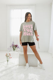 GROOVY LOVE YOU MORE VINTAGE WASH BOYFRIEND TEE