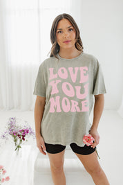 GROOVY LOVE YOU MORE VINTAGE WASH BOYFRIEND TEE