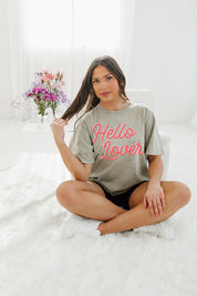 HELLO LOVER VINTAGE WASH BOYFRIEND TEE