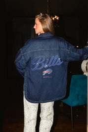 BUFFALO BILLS SHINE TIME OVERSIZED DENIM JACKET