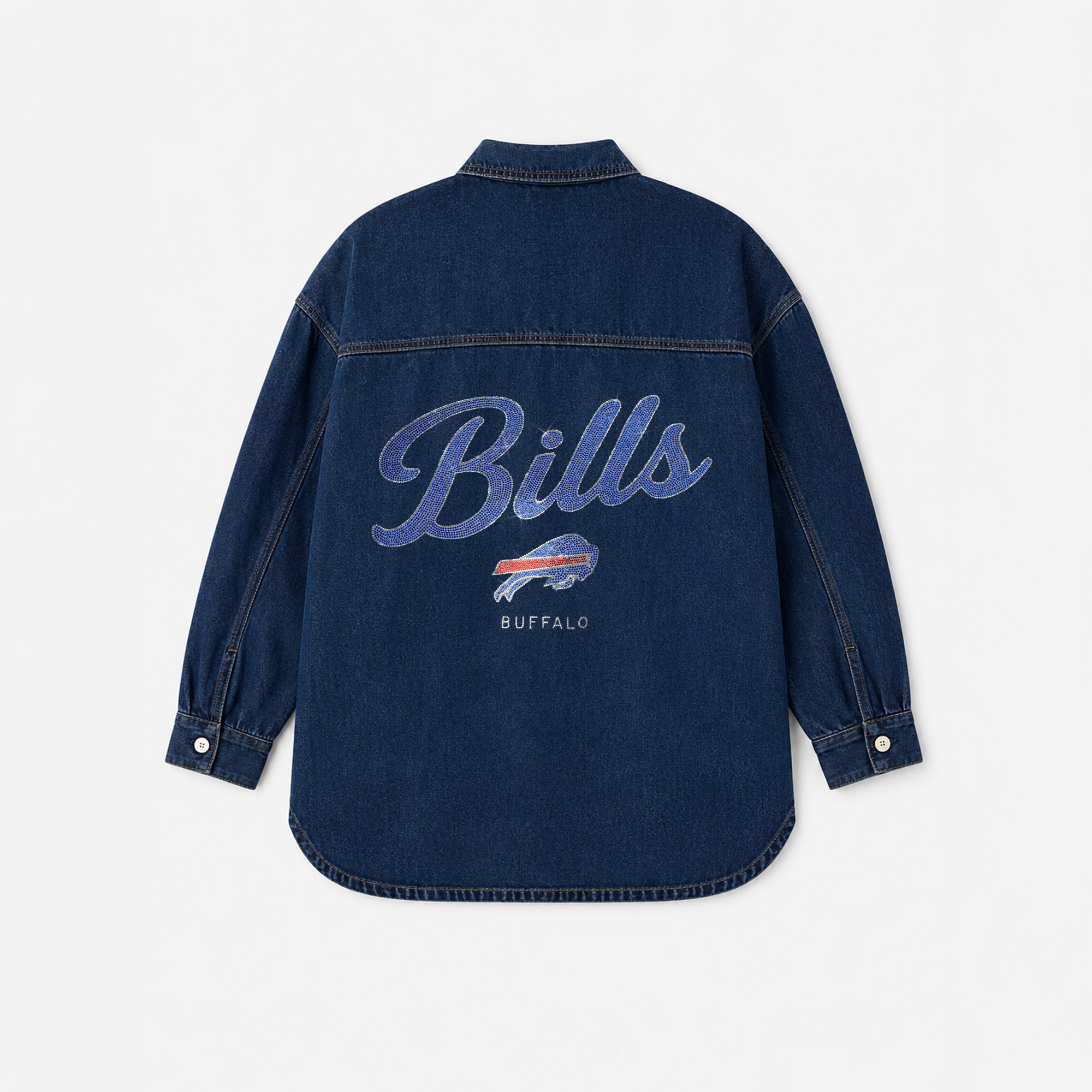 BUFFALO BILLS SHINE TIME OVERSIZED DENIM JACKET